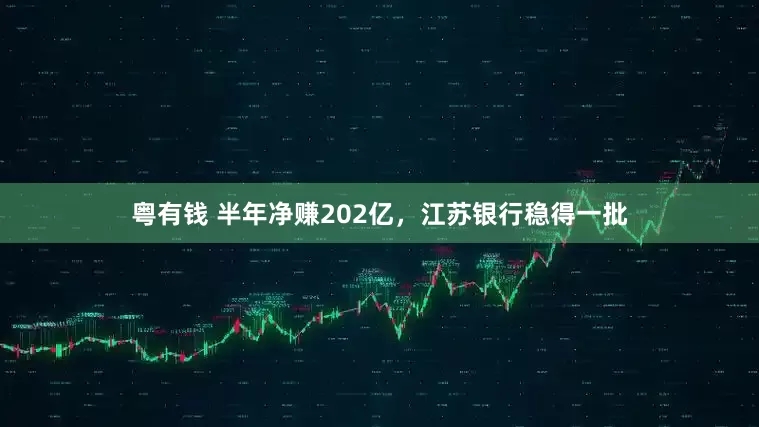 粤有钱 半年净赚202亿，江苏银行稳得一批